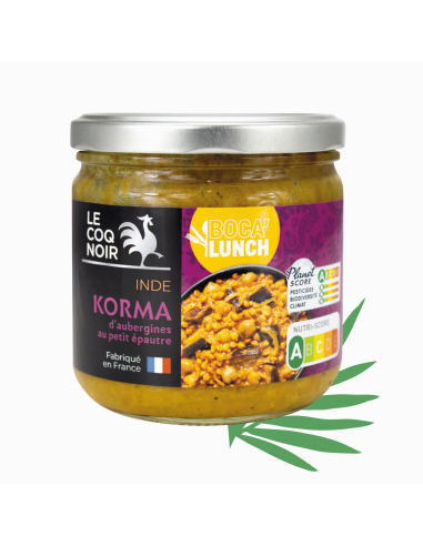 KORMA D'AUBERGINE ET PETIT ÉPEAUTRE - BOCA LUNCH