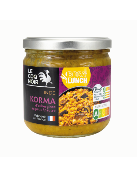 KORMA D'AUBERGINE ET PETIT ÉPEAUTRE - BOCA LUNCH