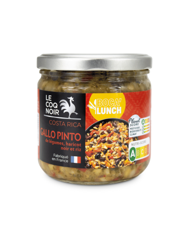 GALLO PINTO DE LÉGUMES, HARICOTS NOIRS ET RIZ - BOCA LUNCH