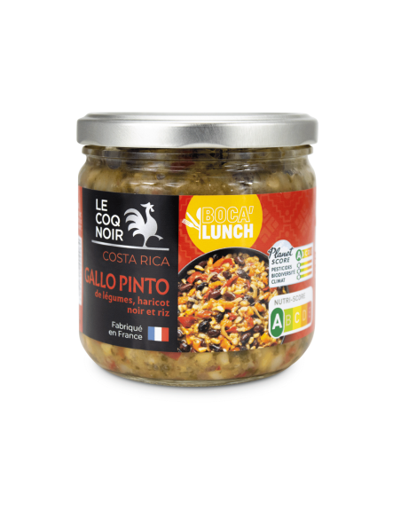 GALLO PINTO DE LÉGUMES, HARICOTS NOIRS ET RIZ - BOCA LUNCH
