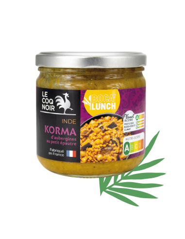 KORMA D'AUBERGINE ET PETIT ÉPEAUTRE - BOCA LUNCH