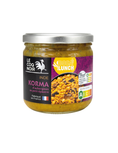 KORMA D'AUBERGINE ET PETIT ÉPEAUTRE - BOCA LUNCH