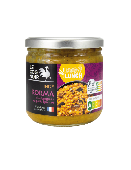 KORMA D'AUBERGINE ET PETIT ÉPEAUTRE - BOCA LUNCH