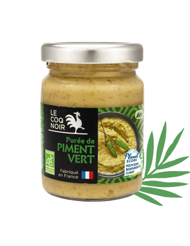 PURÉE DE PIMENT VERT PARFUMÉE GINGEMBRE ET AIL