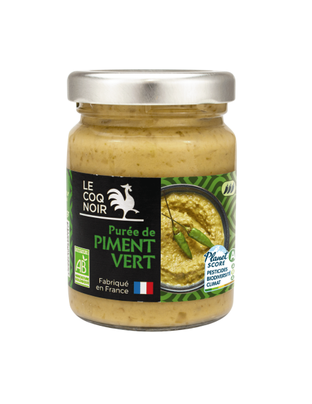 PURÉE DE PIMENT VERT PARFUMÉE GINGEMBRE ET AIL