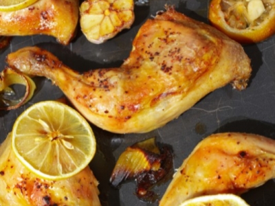 Cuisses de poulet au citron confit au gingembre